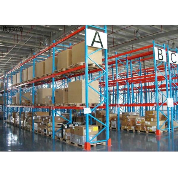 Buy Q235 Steel Warehouse Heavy Duty Pallet Racks Selective Shelving Powder Coated at wholesale prices