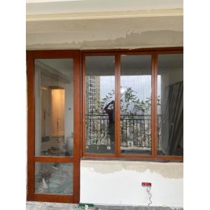 DERCHI Fold up Black Aluminium Bifold Windows Double Glazed Glass Balcony