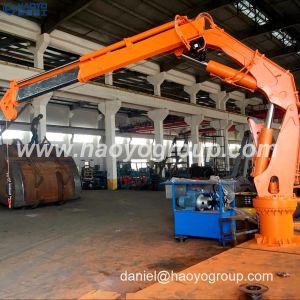 3.5T 19M 2T 25M 1T 30M Telescopic Boom Marine Cranes for Cargo Ship