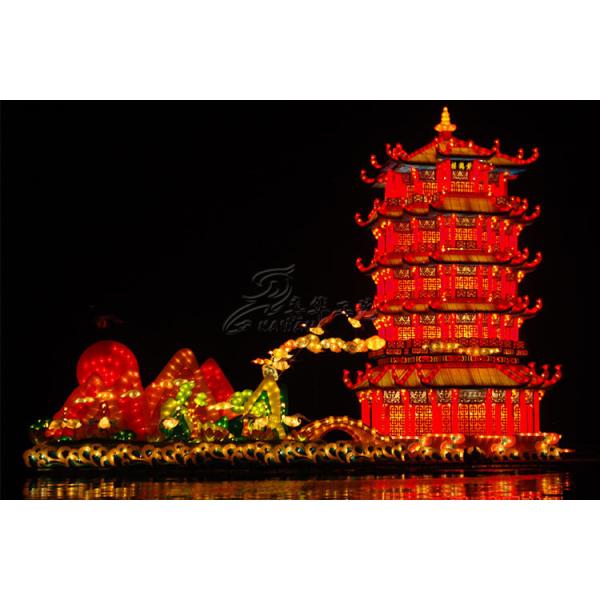 Buy Bright Fabric Chinese Lanterns , Big Size Chinese Lantern Christmas Lights at wholesale prices
