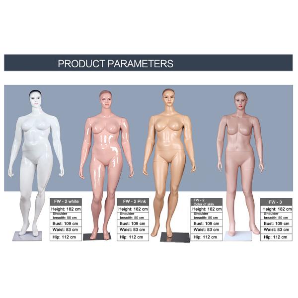 Thick Mannequin fat female dummy face invisible mannequin for display brazilian mannequin