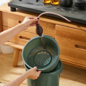 Indoor Office Drawing Room Round Waste Segregation Plastic Dustbin