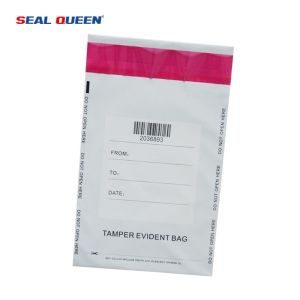 Quality SEALQUEEN Security Tamper Evident Deposit Bank Bag SGS Certificate for sale