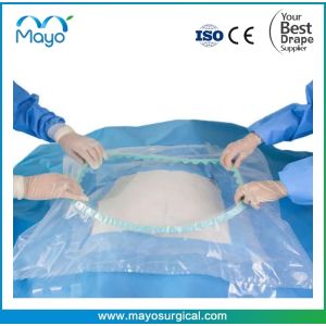 Sterile Blue Nonwoven Caesarean Surgical Drape for Hospitals