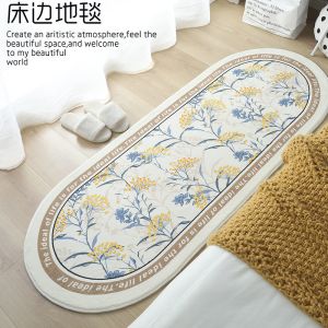 Quality Imitation Cashmere Bed Rug Bedroom Floor Carpets for sale