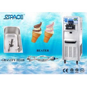 Commercial Soft Serve Stainless Steel Ice Cream Maker Floor Standing 40Liters