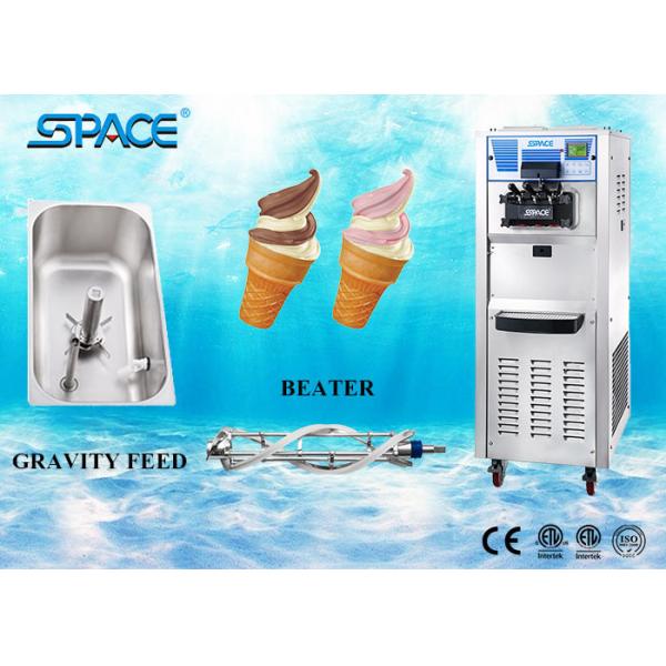 Commercial Soft Serve Stainless Steel Ice Cream Maker Floor Standing 40Liters