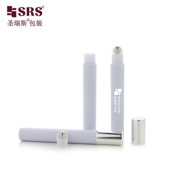 RPA-10ML(C) Injection Custom Color Glossy Matte In Mold Plastic Roller Ball Bottle Wholesale Eye Gel Serum Bottle Tube