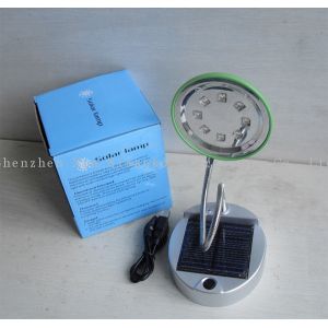 8LED solar powered table lamp