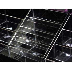 Fashionable Cosmetic Display Shelves Lipstick Display Holder With Bright Surface