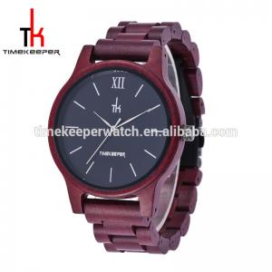 Quality High quality made out of Purple heart wood fashion design men wood band watch for sale