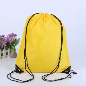 Bags backpacks Polyester bag with drawstring/duffle closure wholesale promotiona