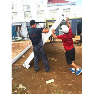 Hot Dip Galvanized Steel Container Houses Detachable Environmental Friendly