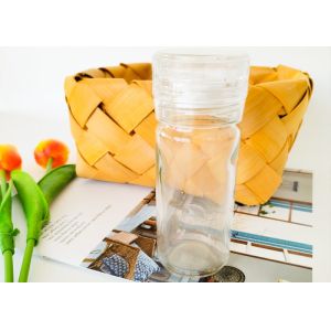 Manual Plastic Salt Pepper Grinder Adjustable Ginders Customized Label