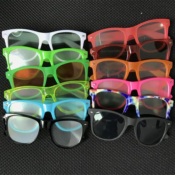 Plastic Christmas 3D Diffraction Glasses Custom Logo Plastic Rainbow 3d Glasses
