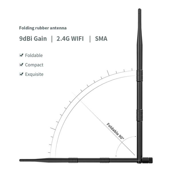 9dbi WIFI Magnetic Antenna with RP-SMA Male The Ultimate Indoor Networking Solution