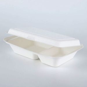 Biodegradable sugarcane Packaging Lunch Box Eco-Friendly Food Containers Meal