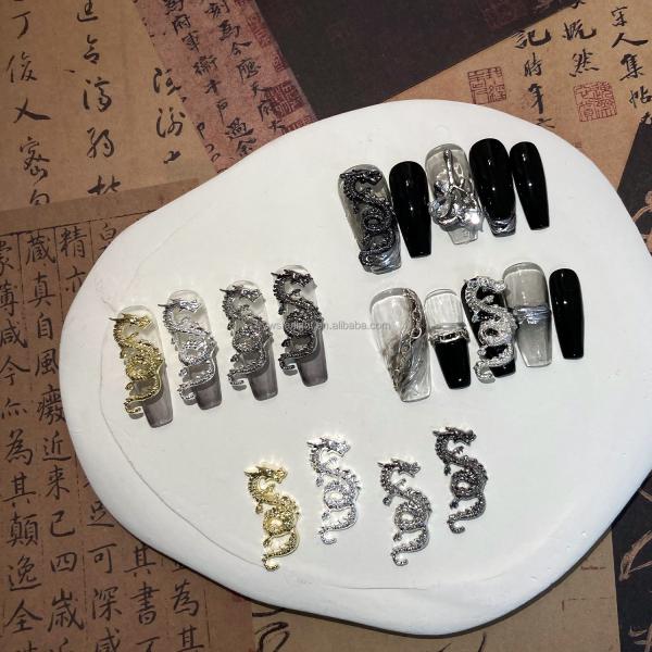 Upgrade Your Nail Game with Our Fashionable Dragon Nail Charm in Multiple Colors
