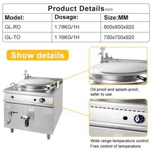 800×900×850 70 Gas Restaurant Cooking Equipment For Quick Service Restaurants