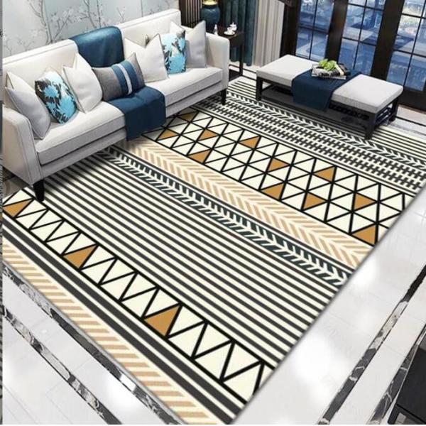 Buy Home Machine Washable Full Living Room Floor Carpets Hand-Printed Sofa Bed Blanket at wholesale prices