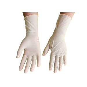 Natural Latex OEM Surgical Glove 30cm For Customization