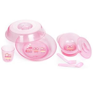 Plastic PVC BPA FREE Baby Bowl And Plate Set