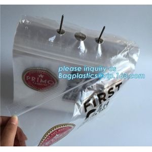 PE slider zipper saddle deli bag, Biodegradable k saddle deli bag, saddle deli