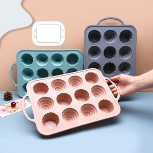 Non Sticky 12 Cavity Silicone Mini Cupcake Molds