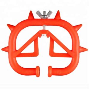 China Red Plastic Calf Weaner Nose Ring Milk Sucking Preventer on sale