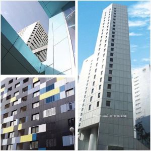 Weather Resistant 1250mm PVDF Aluminium Composite Panel Flat Surface