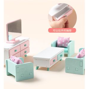 Mini Montessori Wooden Girls Bedroom Toys With No Burr