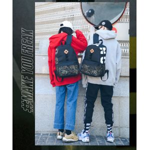 Quality New handsome men's business backpack travel letters Joker computer bag fashion large capacity for sale