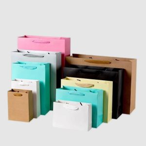 Lightweight Paper Packaging Bag Custom Retail Paper Bags