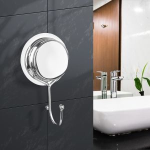 Rustproof Wall Mounted Reusable Suction Hooks For Shower No Residue Hanger