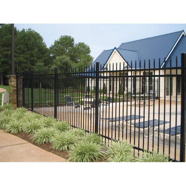 Pressed Spear ,Crimped Spear Tubular Fence Garrison Fencing for sale