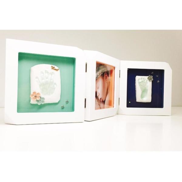 Buy 2018 new design 3 opening baby handprint and footprint clay keepsake en-71 passed photo frame kit at wholesale prices