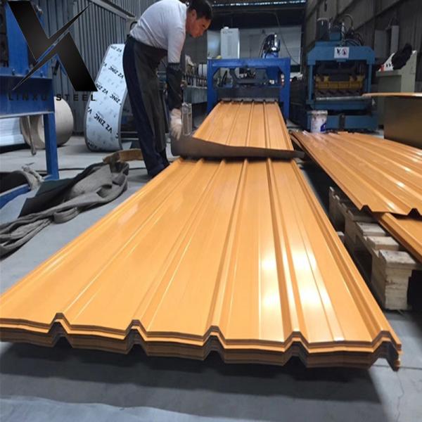 Zinc Corrugated Roof Steel Sheets 1.2MM ASTM A36 Color Coated