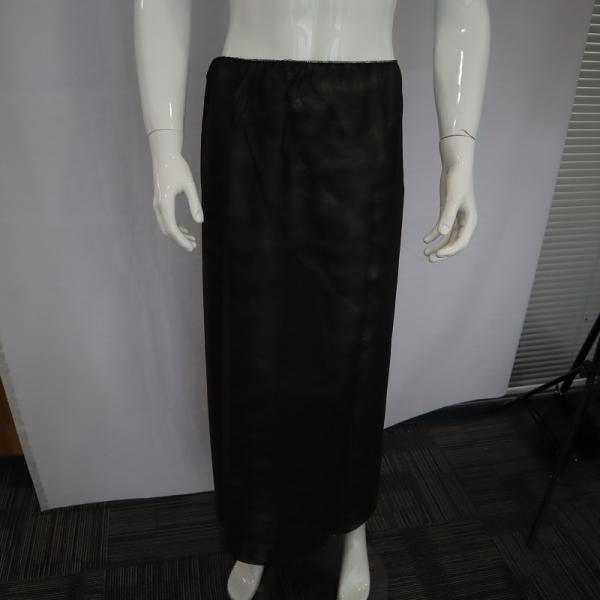 Hotel Hairdressing Disposable Spa Wear Strapless Black Bathrobe Womens