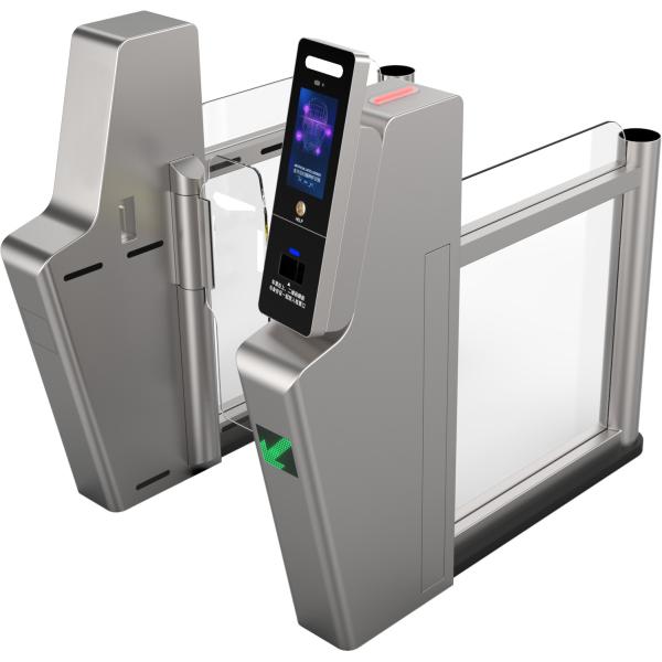 Buy 304 Stainless Steel Dry Contact Indoor Swing Border Control Speed Gate With Servo Motor at wholesale prices