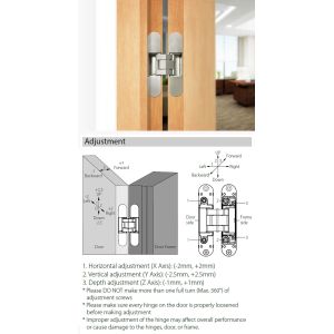 Commercial Door Hinge Hardware Satin PVD Titanium UNITY HB Series