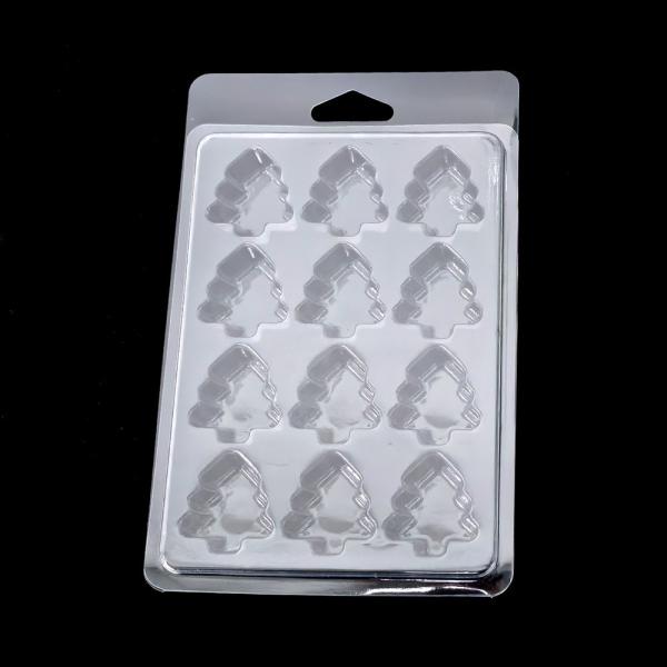 Custom Clear Plastic Wax Melt Blister Packaging Clamshell Packaging For Candle Wax Blister Candle Box With Hanger