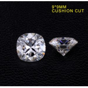 Loose Moissanite Stone DEF Color Cushion Cut Moissanite Fancy Cut Grade VVS 9mm
