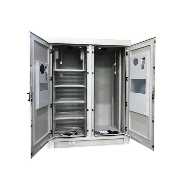 Buy Double Door Telecommunication Cabinet , Outdoor 19 Rack Cabinet at wholesale prices