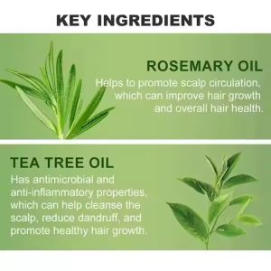 100% Natural Organic Tea Tree Oil Infused Rosemary Scalp Care Serum Our Own