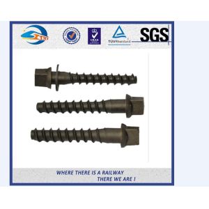 Hexagon Railway Sleeper Fixings / Track Hex Head Sleeper Fixing Screws
