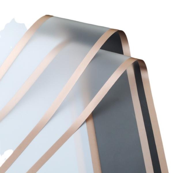 Golden Edge Jelly Film Wrapping Paper 58*58cm Fashion Milan Paper Space Hansu Paper for Flower Packaging and Wrapping