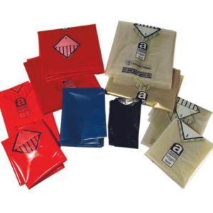 Quality hazardous waste yellow plastic bag asbestos garbage bag, large clear polythene poly plastic storage asbersto waste buria for sale