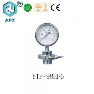 Quality 1.5 Gas Boiler Pressure Gauge With Tri - Clamp Connector / Diaphragm High Accuracy for sale