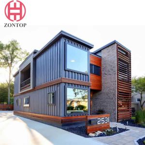 Zontop Luxury 40 Feet Stackable Flat Pack Fully Furnished Prefabricated Storage