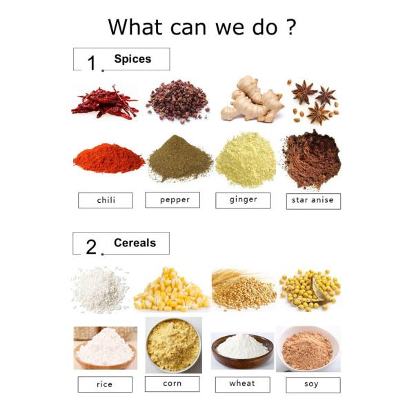 Cassava Flour Masala Industrial Pulverizer Machine Multiuse Electric Pepper Grinder